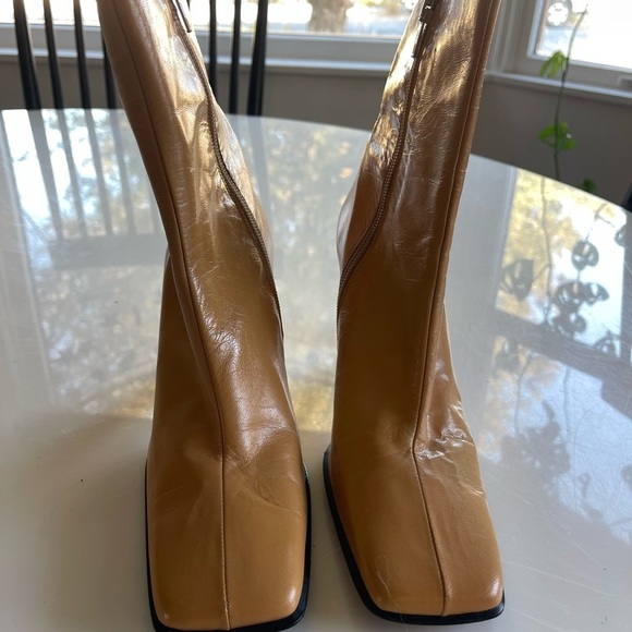 Y2K Coup Detat Leather Square Toe Heel - 8.5 - Picture 2 of 9